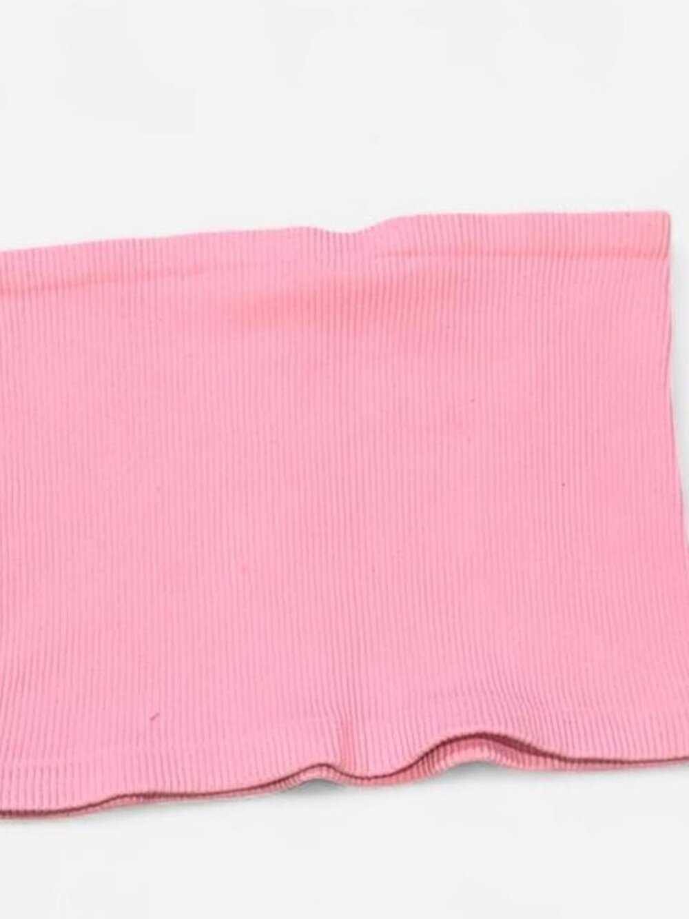 Free People barbie pink ribbed tube crop top - SIZE M/L